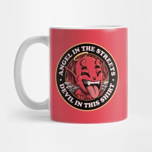 Angel in the Streets - Funny Cute Demon Mug